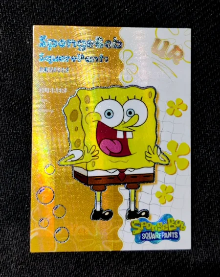 carte ultra rare UR n°01 provenant du TCG Bob L'Éponge Premium (série 1)