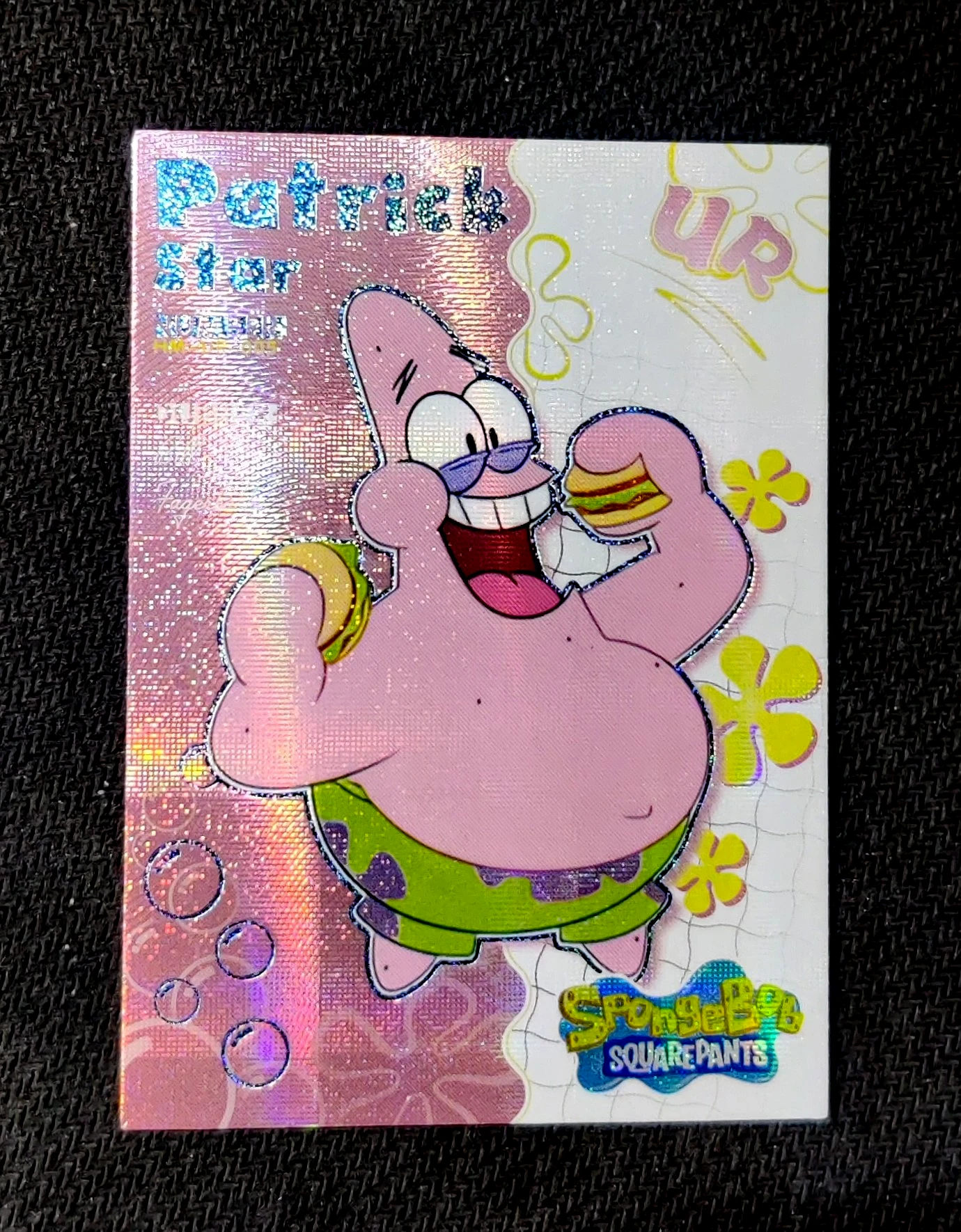 carte ultra rare UR n°05 provenant du TCG Bob L'Éponge Premium (série 1)
