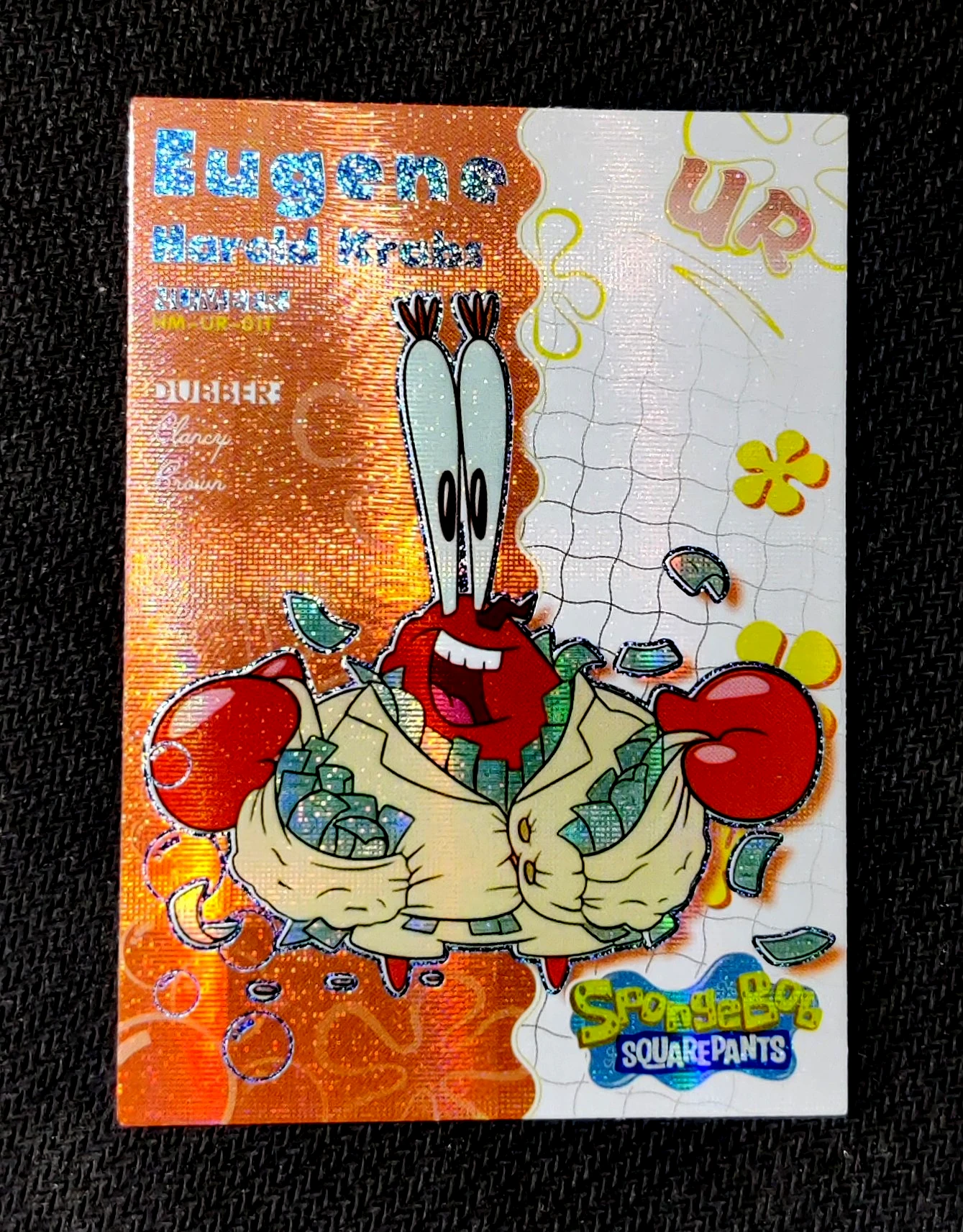 carte ultra rare UR n°11 provenant du TCG Bob L'Éponge Premium (série 1)