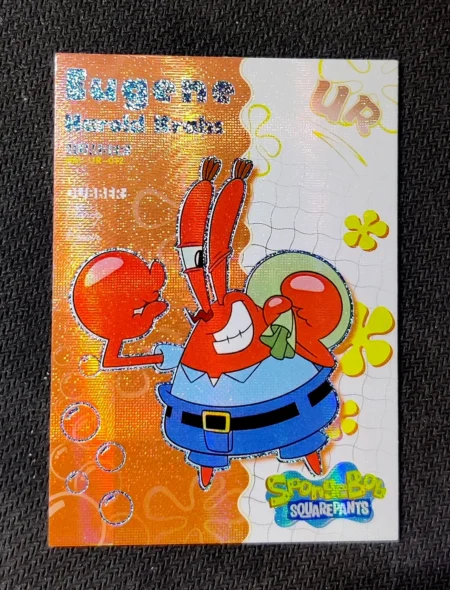 carte ultra rare UR n°12 provenant du TCG Bob L'Éponge Premium (série 1)