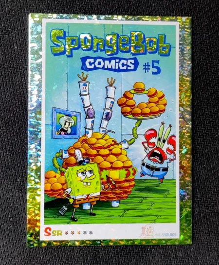 carte holographique SSR n°05 provenant du TCG Bob L'Éponge Premium (série 1)