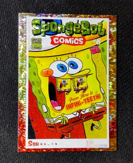 carte holographique SSR n°08 provenant du TCG Bob L'Éponge Premium (série 1)