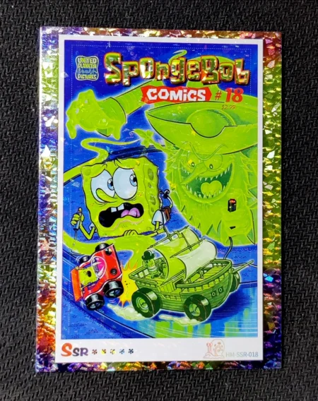 carte holographique SSR n°18 provenant du TCG Bob L'Éponge Premium (série 1)