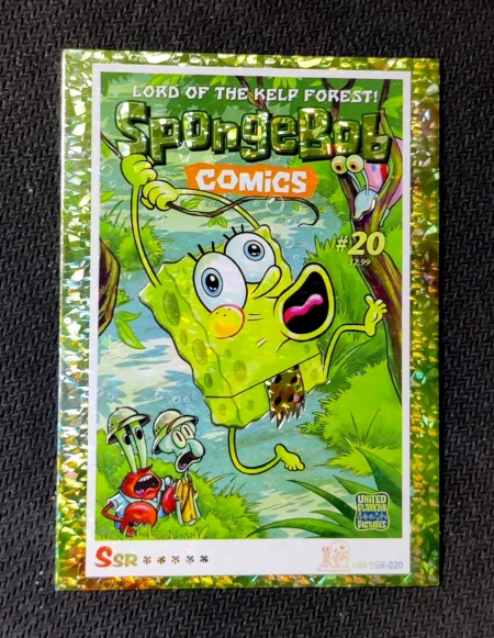 carte holographique SSR n°20 provenant du TCG Bob L'Éponge Premium (série 1)