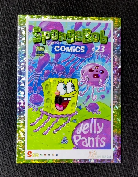carte holographique SSR n°23 provenant du TCG Bob L'Éponge Premium (série 1)