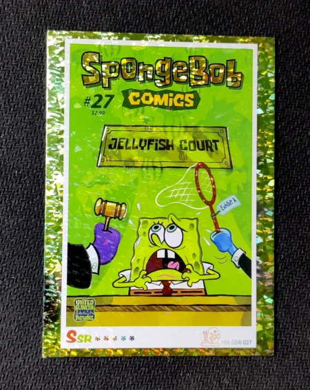 carte holographique SSR n°27 provenant du TCG Bob L'Éponge Premium (série 1)