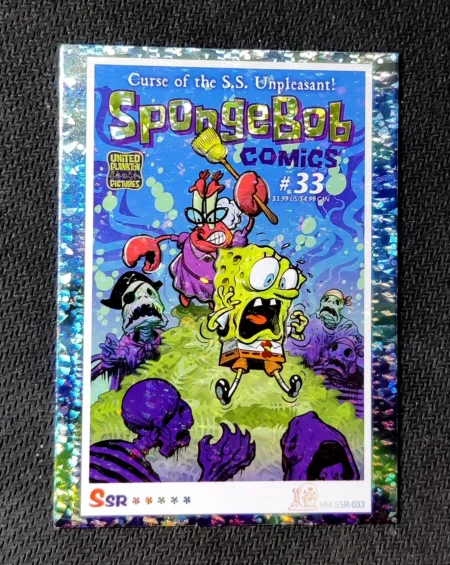 carte holographique SSR n°33 provenant du TCG Bob L'Éponge Premium (série 1)
