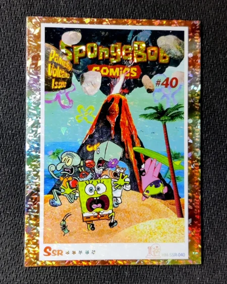 carte holographique SSR n°40 provenant du TCG Bob L'Éponge Premium (série 1)
