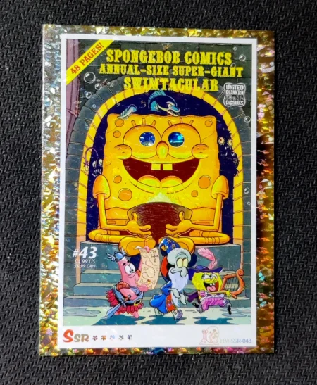 carte holographique SSR n°43 provenant du TCG Bob L'Éponge Premium (série 1)
