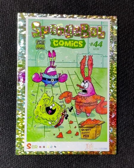 carte holographique SSR n°44 provenant du TCG Bob L'Éponge Premium (série 1)