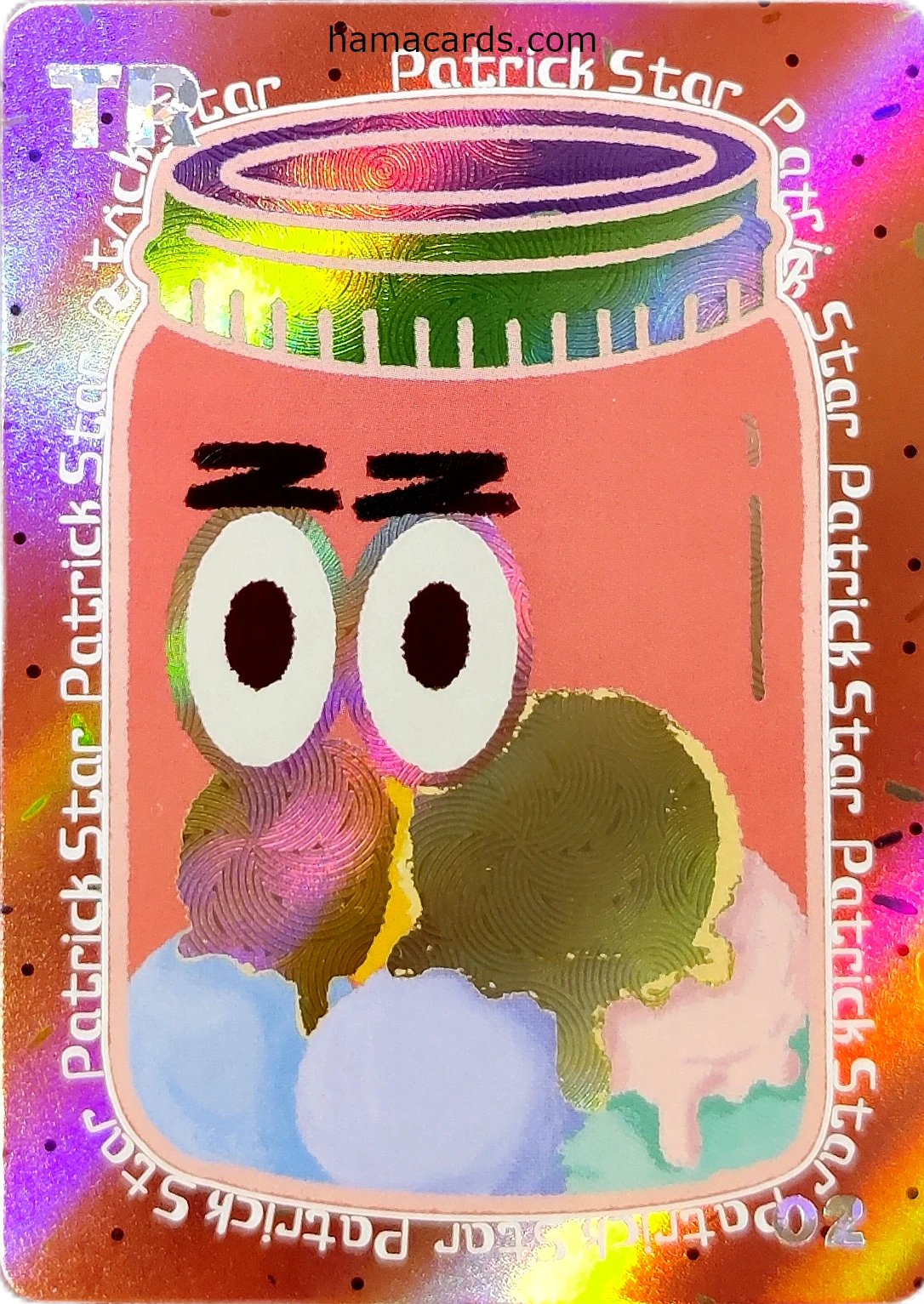 carte bob l'éponge TR Jar n°02 provenant de la display anniversaire série 2