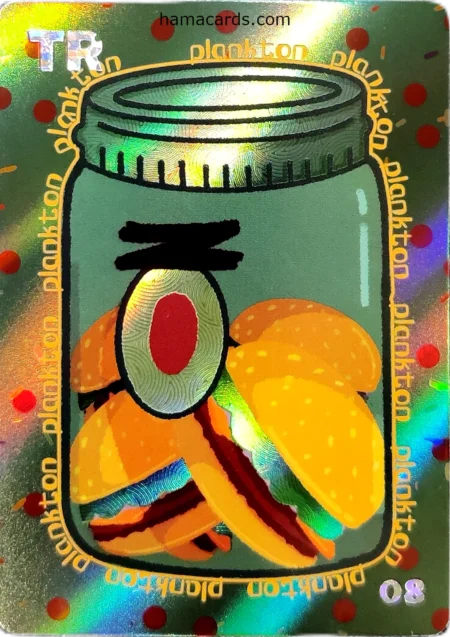 carte bob l'éponge TR Jar n°08 provenant de la display anniversaire série 2