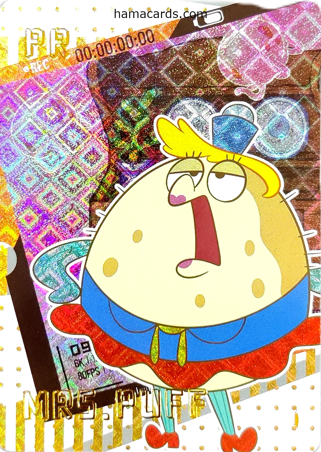 carte bob l'éponge PR Camera Mrs. Puff provenant de la display anniversaire série 2