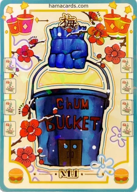 carte bob l'éponge MJ Objects Chum Bucket provenant de la display anniversaire série 3