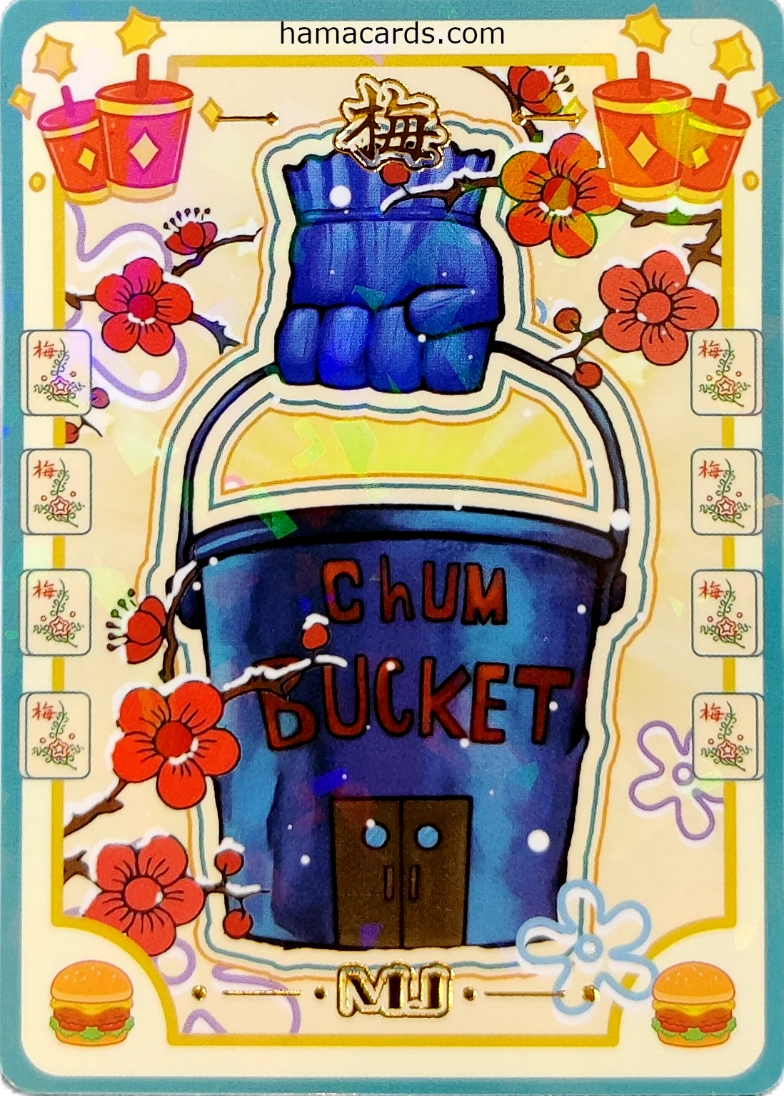 carte bob l'éponge MJ Objects Chum Bucket provenant de la display anniversaire série 3