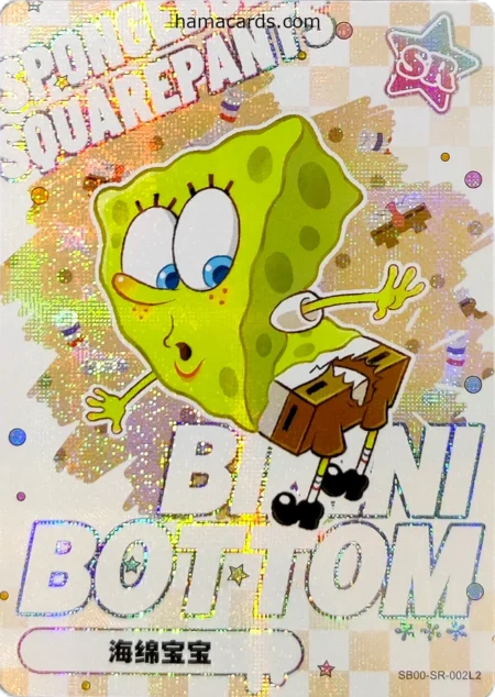 carte bob l'éponge SR n°02 provenant de la display bob l'éponge kayou