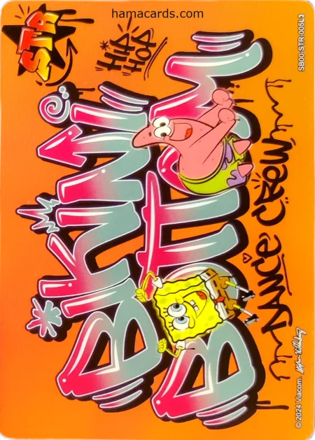 carte bob l'éponge STR n°05 provenant de la display bob l'éponge kayou
