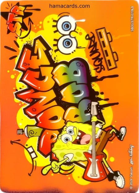 carte bob l'éponge STR n°10 provenant de la display bob l'éponge kayou