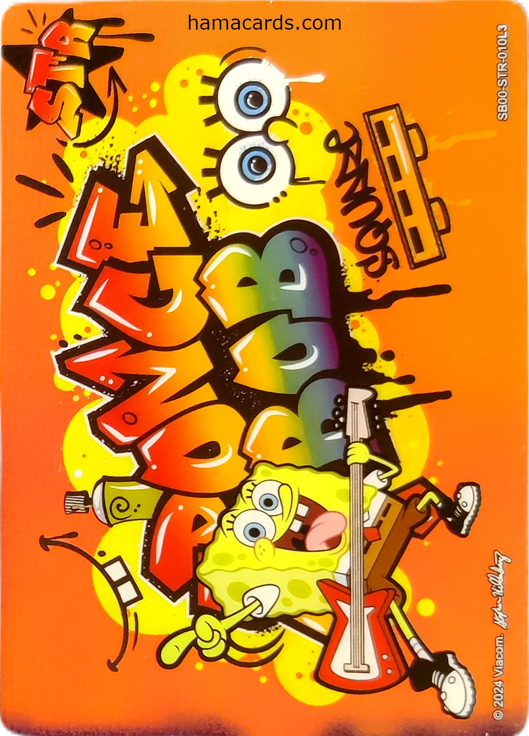 carte bob l'éponge STR n°10 provenant de la display bob l'éponge kayou