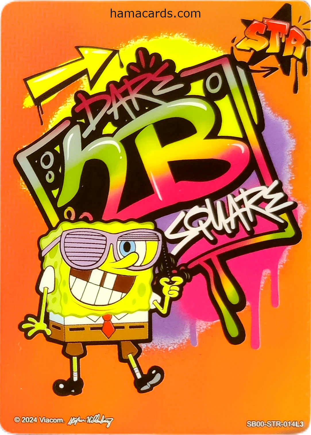 carte bob l'éponge STR n°14 provenant de la display bob l'éponge kayou