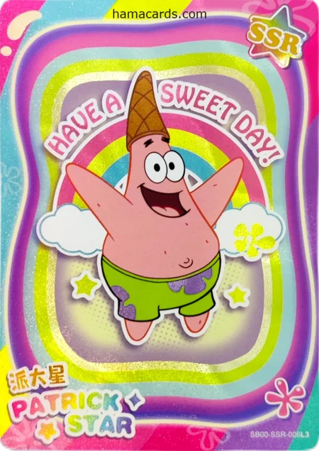 carte bob l'éponge SSR n°06 provenant de la display bob l'éponge kayou