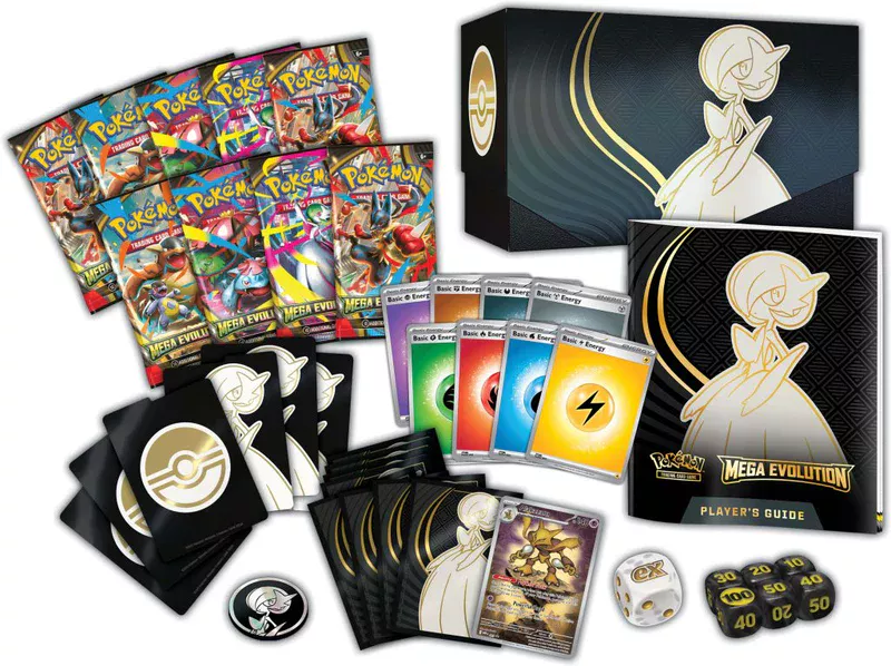 contenu de l'etb Pokémon de la série "Méga-Évolution", illustration Gardevoir