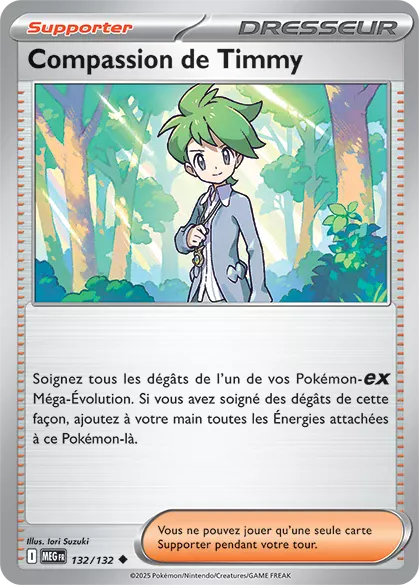 carte Pokémon Timmy commune provenant de la série Méga-Évolution