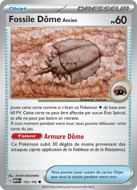 Fossile Dôme Ancien 152/165
