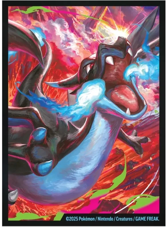 protège cartes (sleeves) provenant du coffret pokemon ultra premium collection (upc) méga dracaufeu X