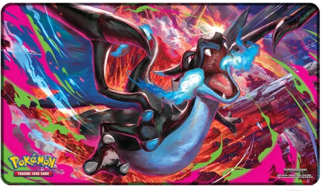 tapis de jeu (playmat) provenant du coffret pokemon ultra premium collection (upc) méga dracaufeu X