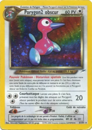 Porygon2 obscur 8/105 (Holographique)
