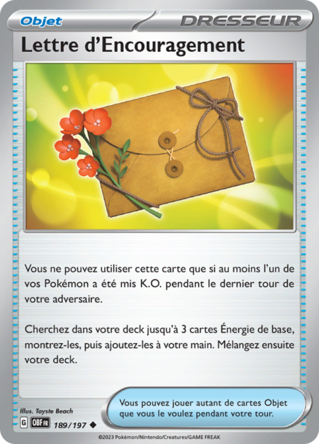 Lettre d'Encouragement 189/197
