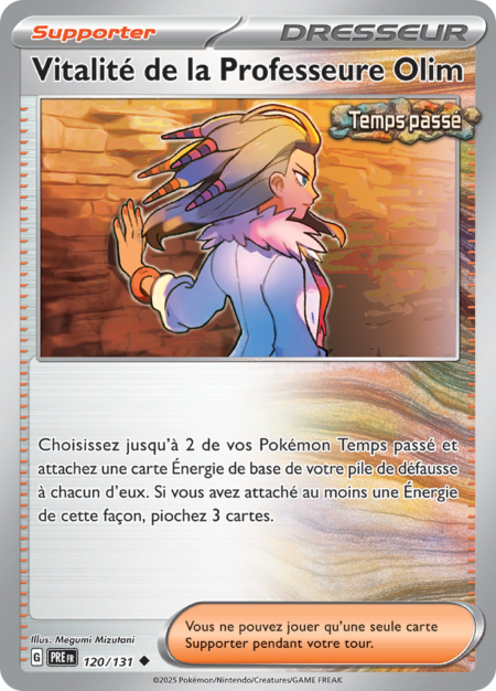 Vitalité de la Professeure Olim 120/131