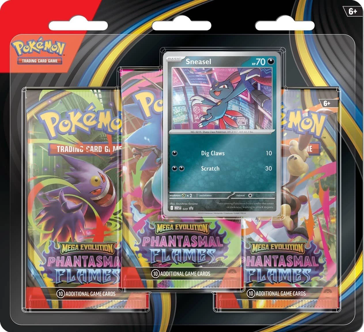 tripack pokemon de la série phantasmal flames (me02) illustration farfuret