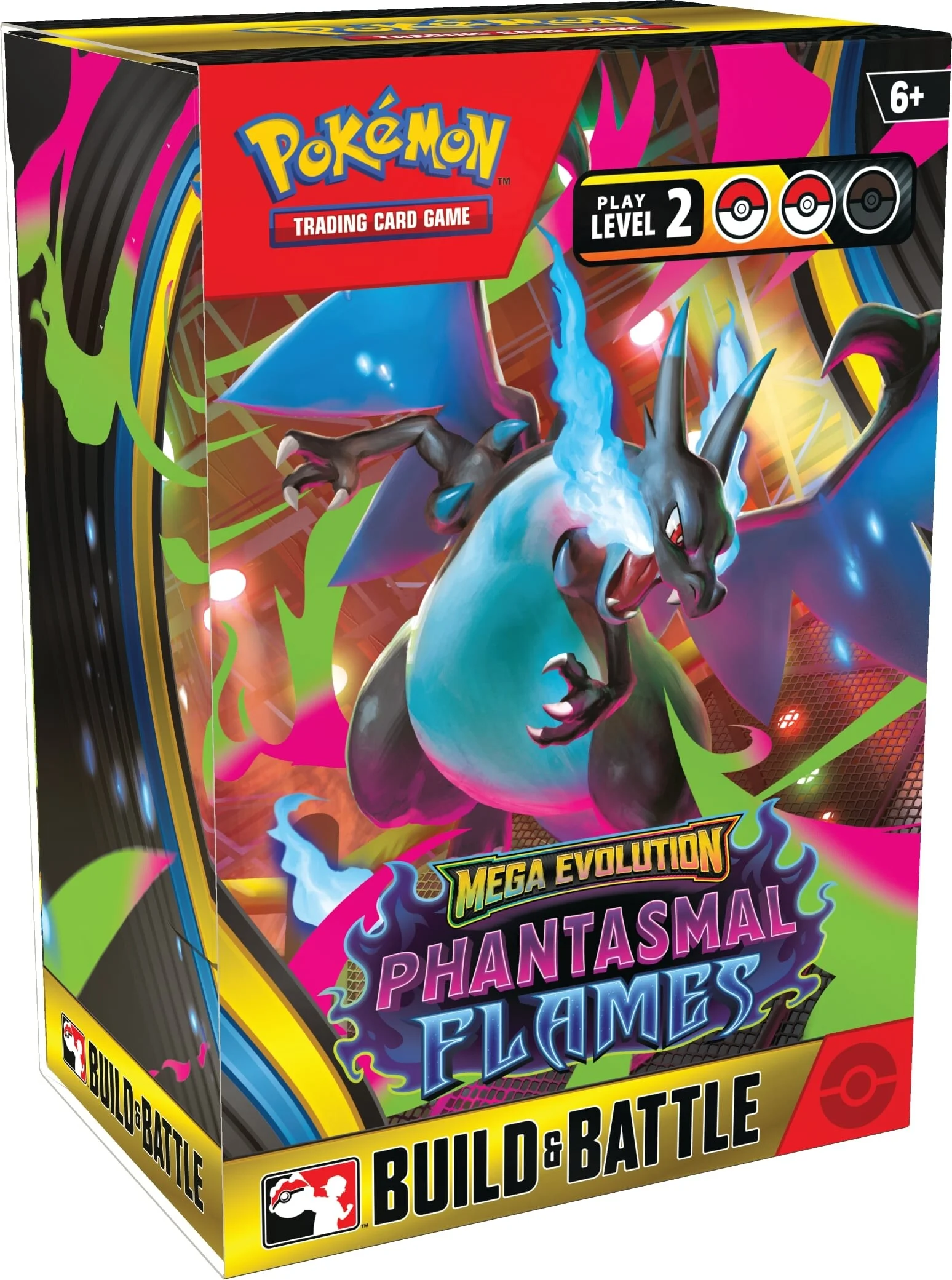 visuel du kit d'avant première pour la série Pokémon ME02 : Flammes Fantasmagoriques