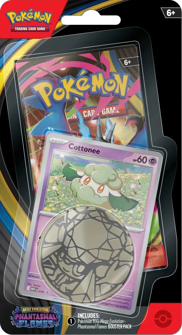 blister pokemon amélioré de la série ME02 : flammes fantasmagoriques (carte promo doudouvet)