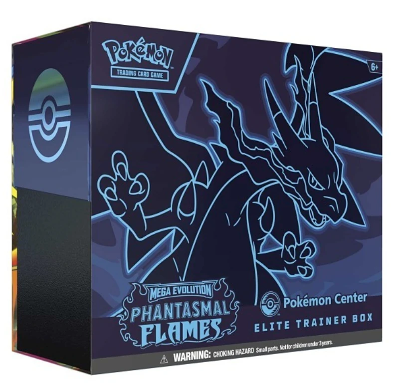 etb pokemon de la série phantasmal flames (ME02) version exclusive du pokemon center