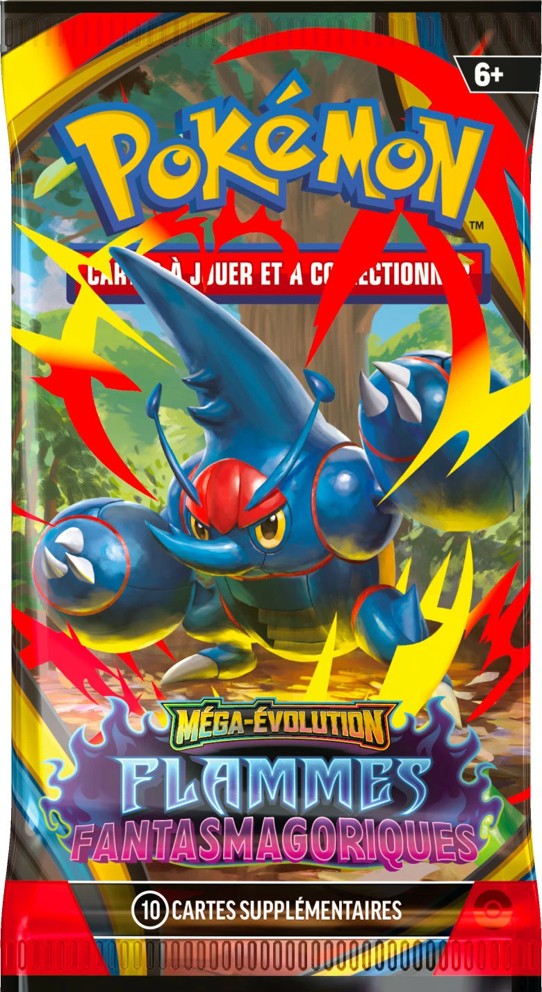 booster pokemon de la série flammes fantasmagoriques (me02) illustration méga scarhino