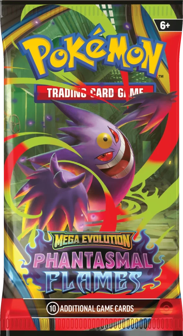 booster pokemon de la série flammes fantasmagoriques (me02) illustration méga ectoplasma