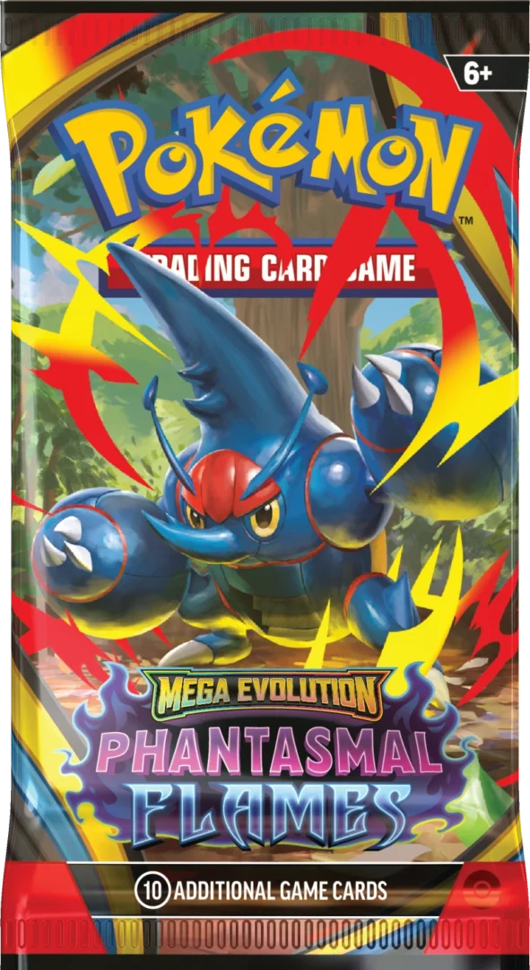 booster pokemon de la série flammes fantasmagoriques (me02) illustration méga scarhino