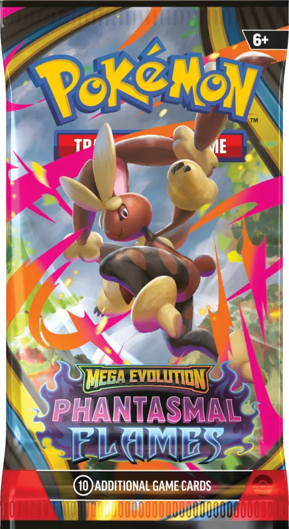 booster pokemon de la série flammes fantasmagoriques (me02) illustration méga lockpin