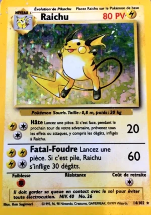 Raichu 14/102 (Holographique)