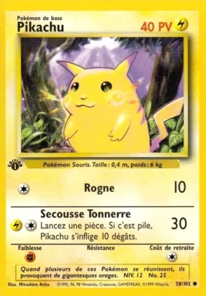 Pikachu 58/102 (Édition 1)