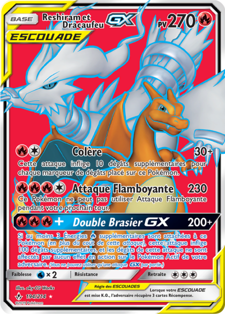 Reshiram et Dracaufeu 194/214