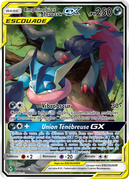 Amphinobi et Zoroark 201/214