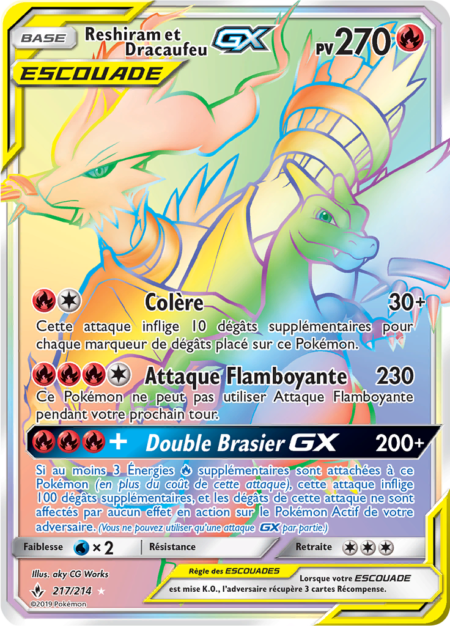 Reshiram et Dracaufeu 217/214
