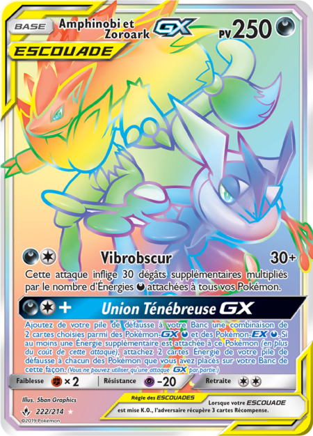 Amphinobi et Zoroark 222/214