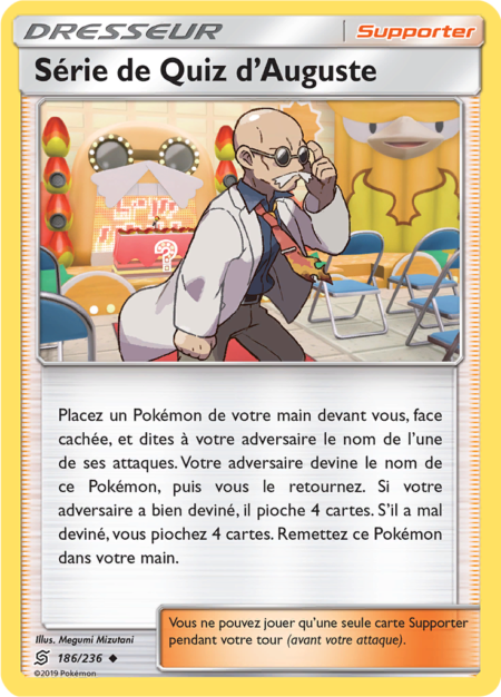 Série de Quiz d'Auguste 186/236