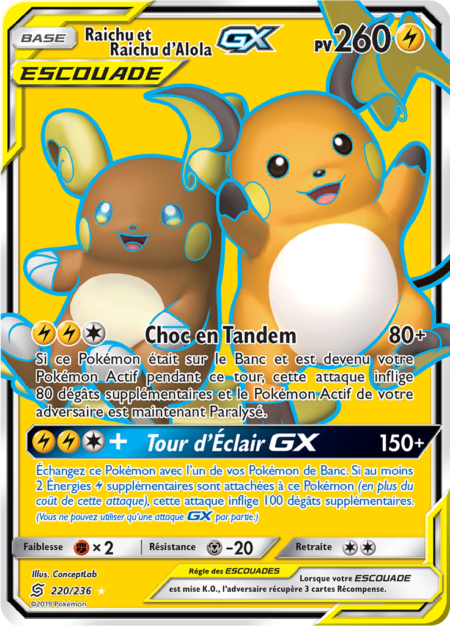 Raichu et Raichud'Alola 220/236