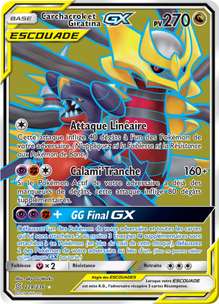 Carchacrok et Giratina 228/236